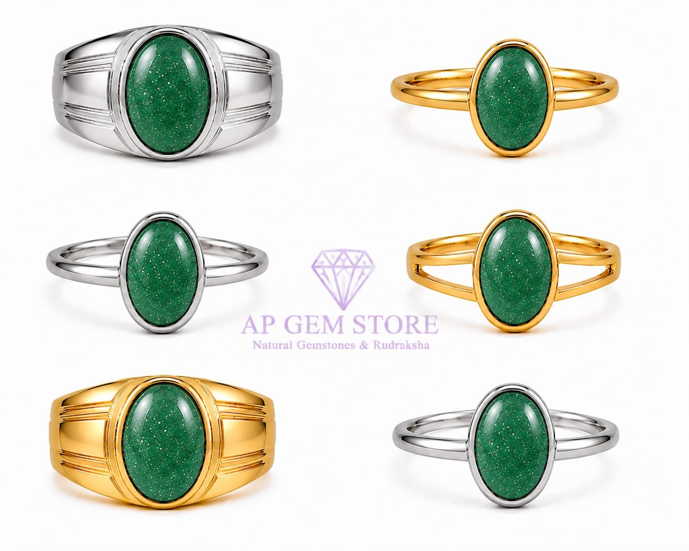 Aventurine Rings